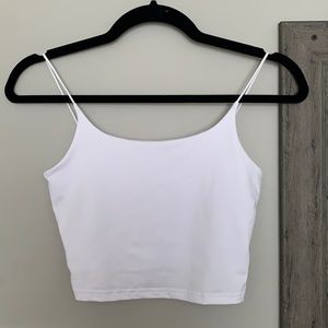 White Cropped Cami